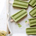 matcha popsicles with coconut milk