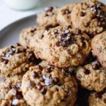 Peanut butter chocolate chip oatmeal cookies