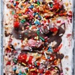 close up of ice cream sundae ice cream