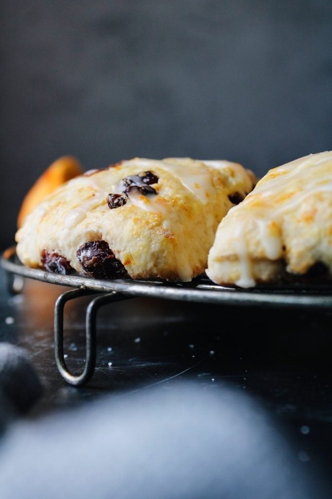 orange cranberry sourdough scones