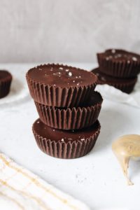 sunflower seed butter cups topped with sea salt