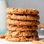 gluten free peanut butter cookies stacked