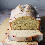 earl grey loaf cake cut into slices