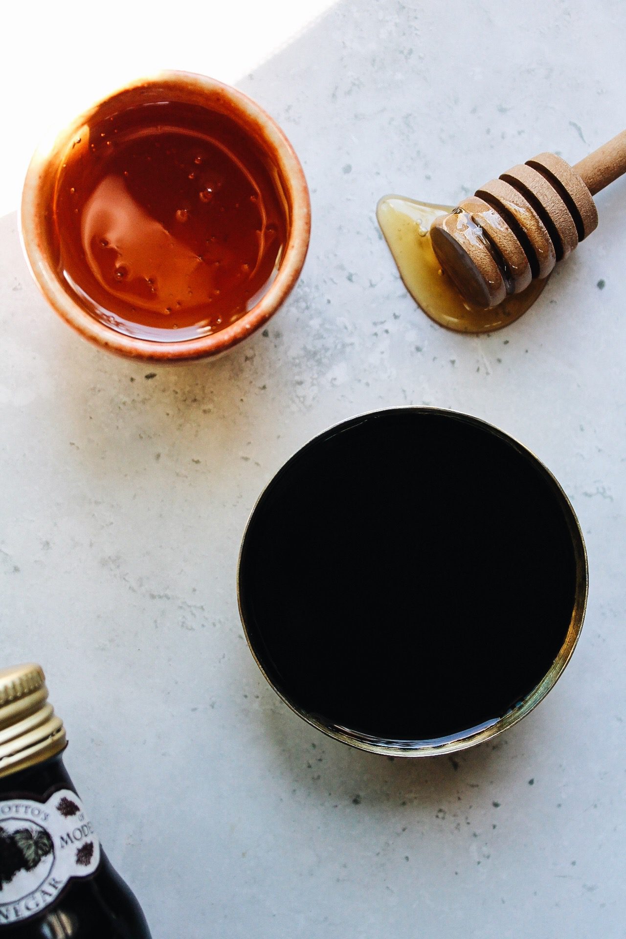 honey and balsamic vinegar