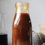 pumpkin spice simple syrup in a glass jar