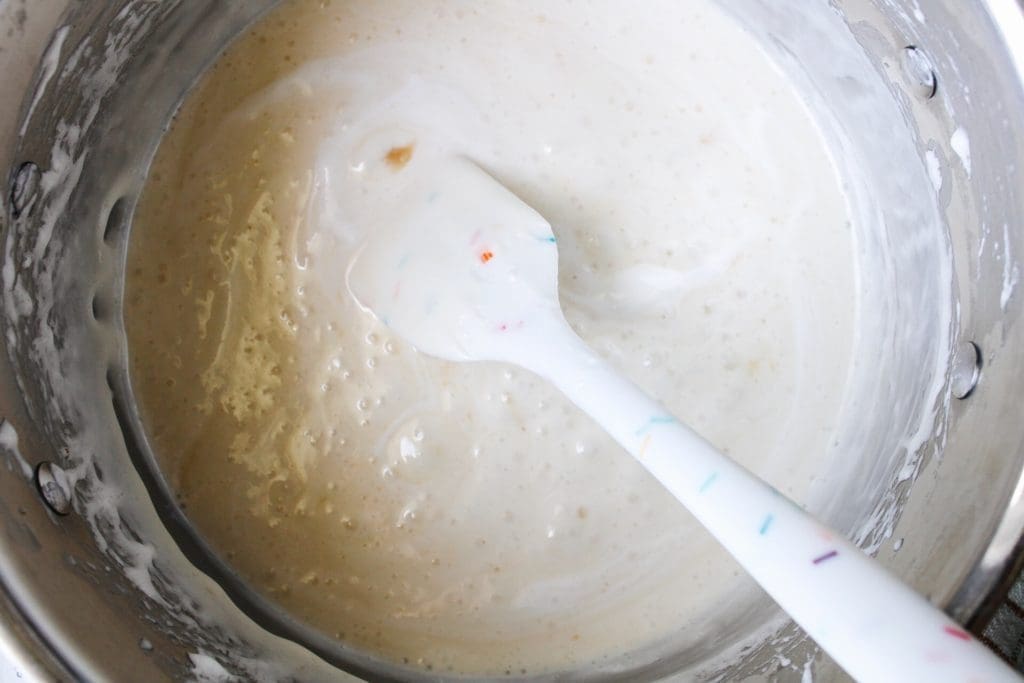 melted butter and marshmallows in a large stock pot