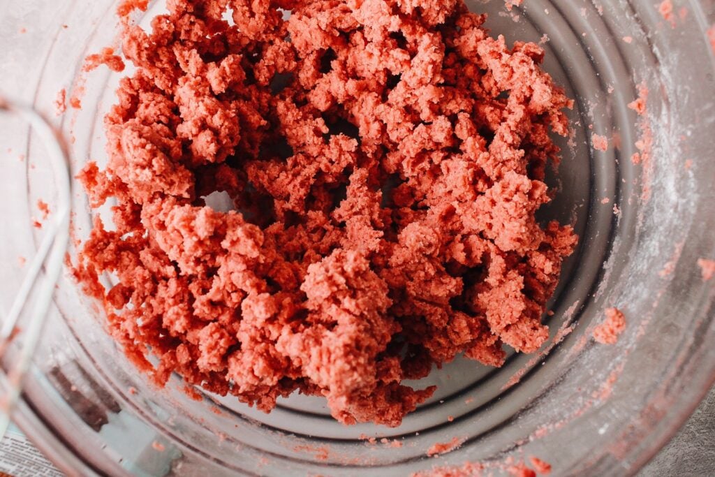 strawberry shortbread cookie dough