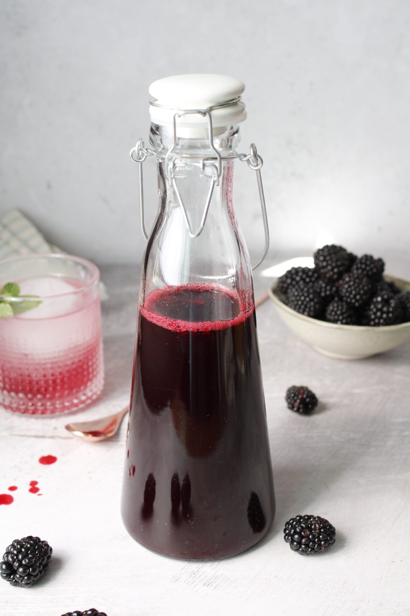 Blackberry Simple Syrup - The Fig Jar