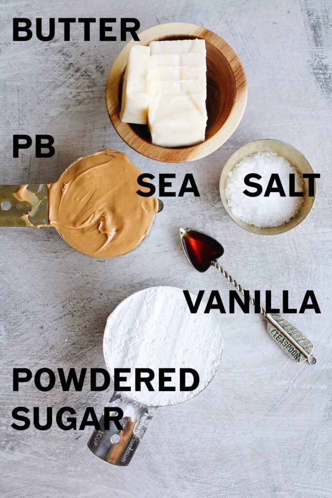 peanut butter fudge ingredients