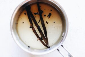 vanilla bean syrup cooking process
