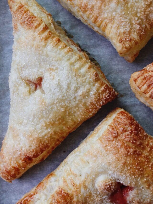 STRAWBERRY PUFF PASTRY TURNOVERS