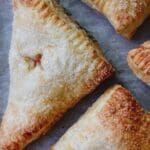 baked strawberry puff pastry turnovers