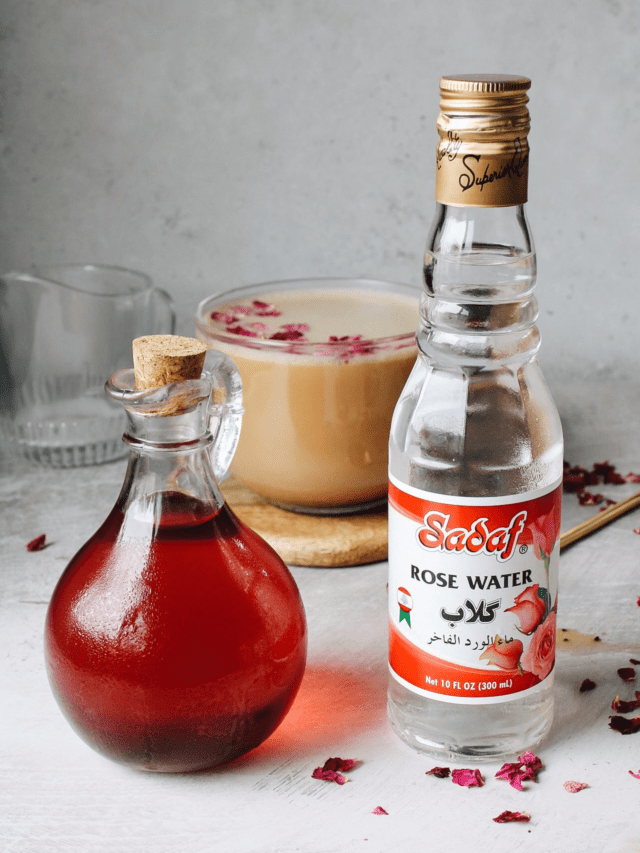 HOW TO MAKE A ROSE LATTE WITH ROSE SYRUP