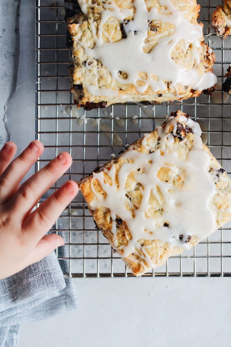 Scone Storage Cherry Scones with Dark Chocolate & Pistachios - The Fig Jar