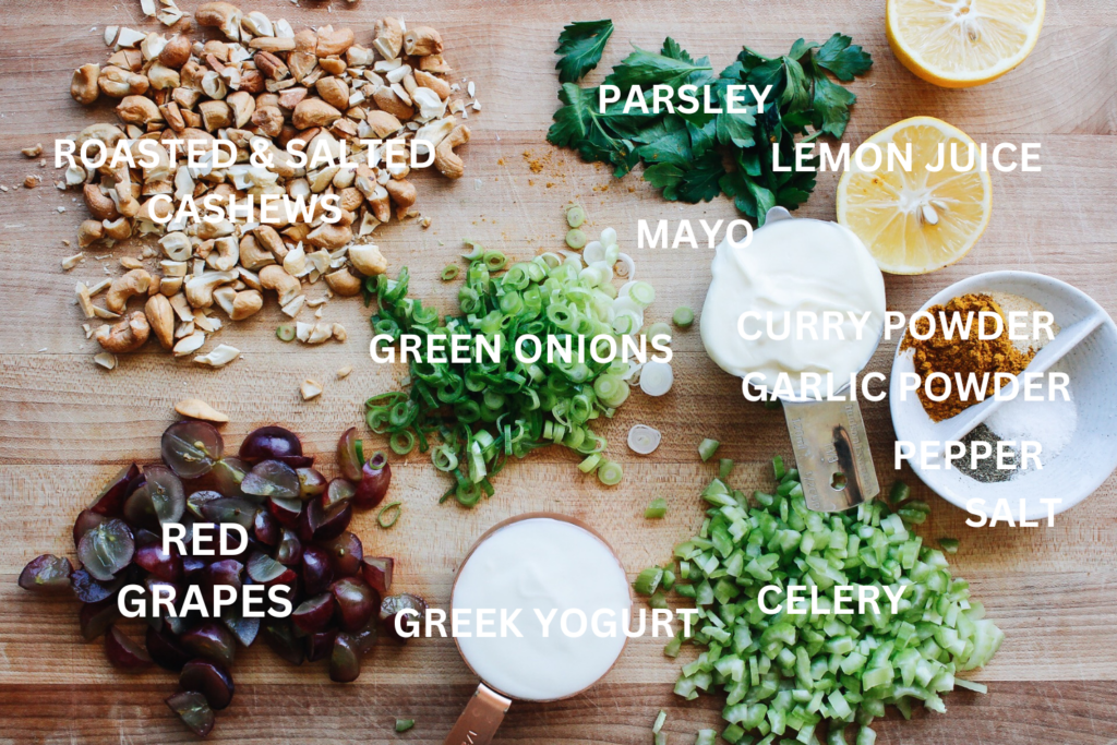 CURRY CHICKEN SALAD INGREDIENTS