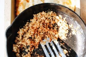 crispy sage breadcrumb topping for lasagna